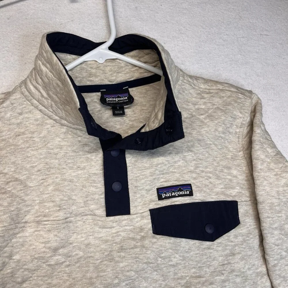 Patagonia Organic Cotton Quilt Snap T Pullover Size Small - Picture 2 of 8
